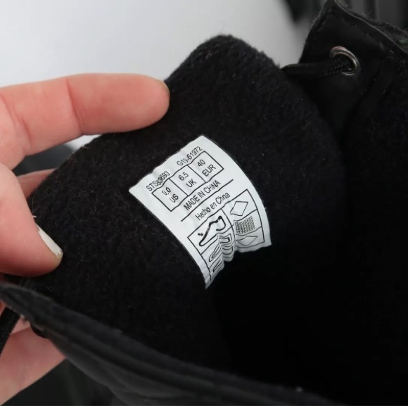 SPERRY black quilted duck boots Sz. 9 - Picture 5 of 7